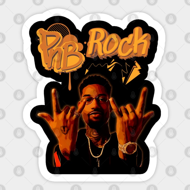 PnB Rock || Tribute Sticker by Degiab